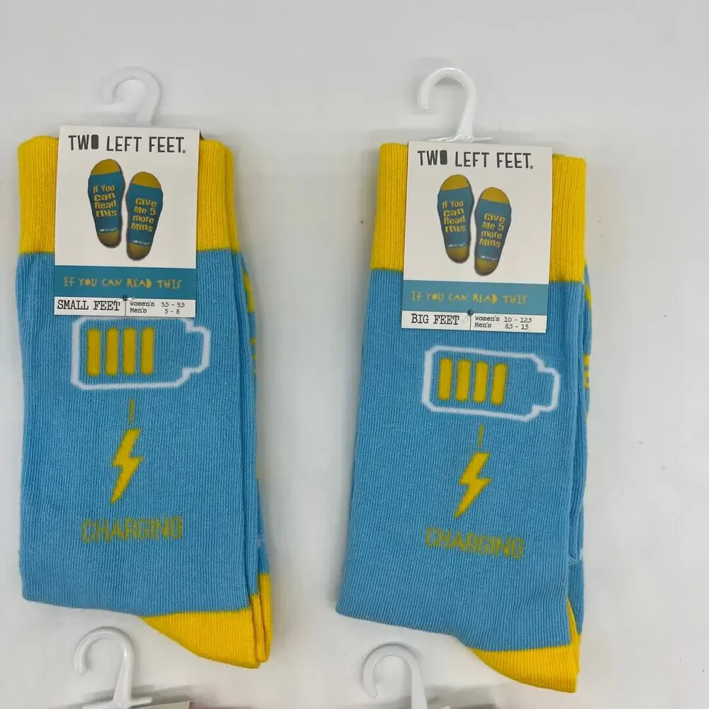 Two Left Feet Bundle of 4 Pair Funny Socks